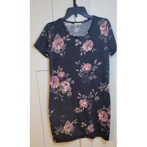 Maurices T-Shirt Dress Womens Medium Floral Boho Cottagecore Coastal Cowgirl